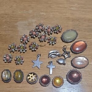 Chic Silver and Gold Earring Set